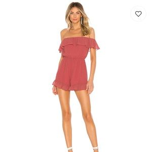 Lovers + Friends Quincy Romper in Rose